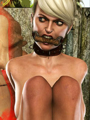 Hot toon blonde in stockings and handcuffs getting humiliated and banged dirtily. prison horror story 2 by predondo